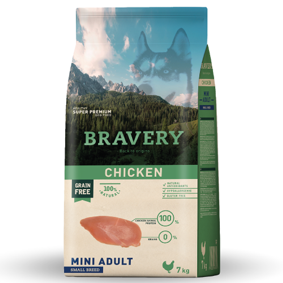 BRAVERY CHICKEN MINI ADULT SMALL BREEDS 7 K. 1