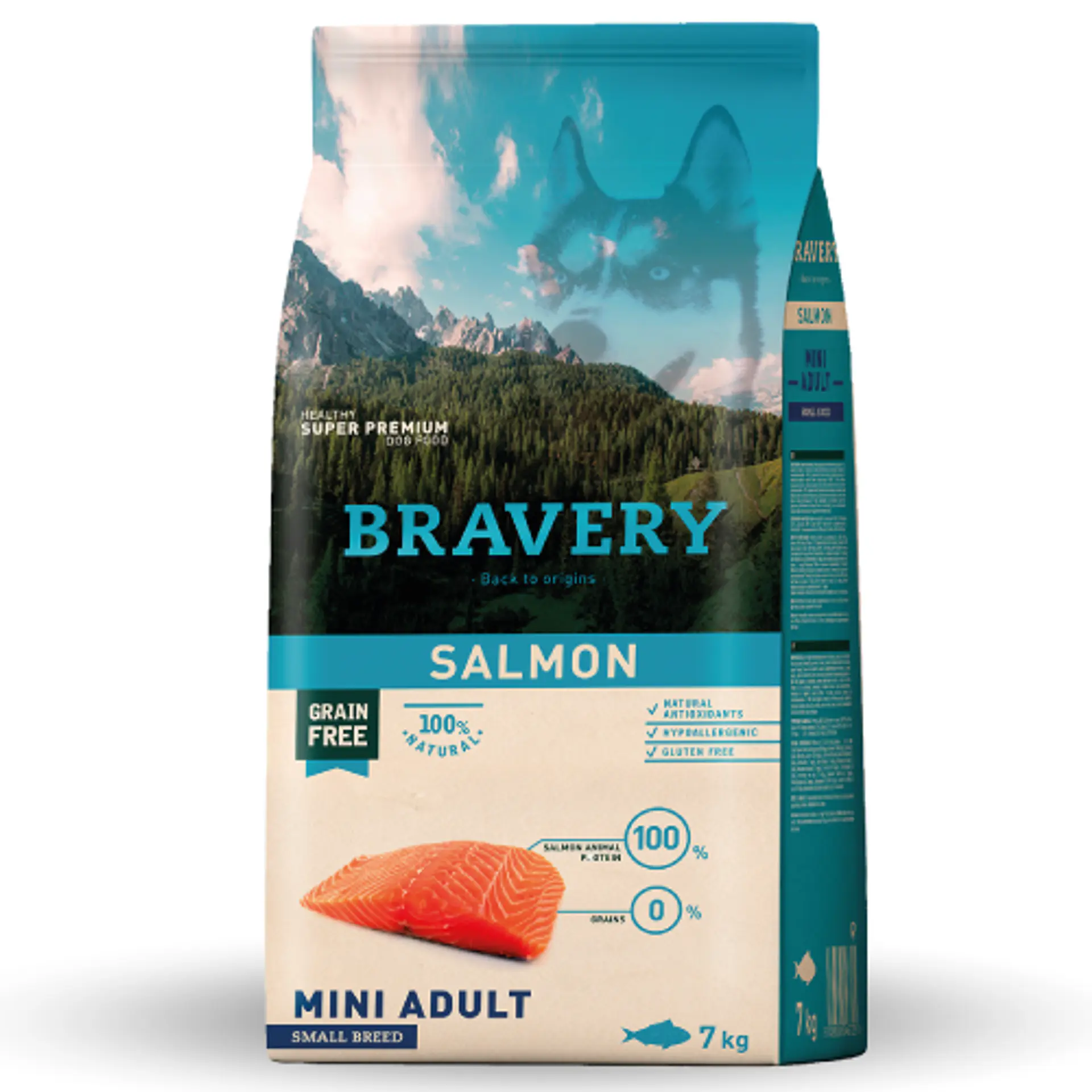 BRAVERY SALMON MINI ADULT SMALL BREEDS 7 K. 1