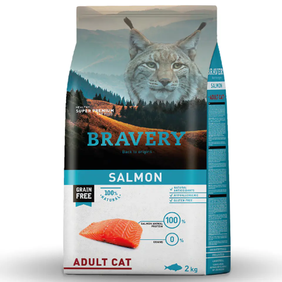 BRAVERY SALMON ADULT CAT 2 K. 1