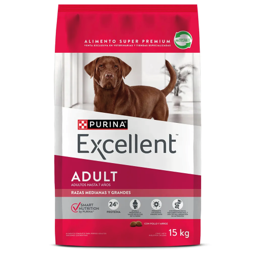 EXCELLENT ADULT RAZAS MEDIANAS Y GRANDES 12 K.