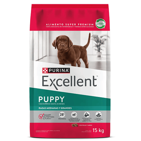EXCELLENT PUPPY RAZAS MEDIANAS Y GRANDES 12 K.