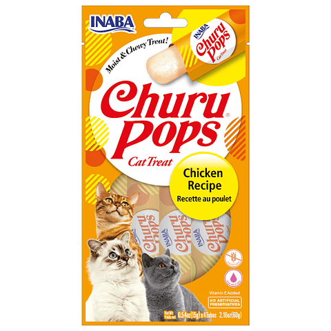 CHURU POPS SABOR POLLO 60 GRS.