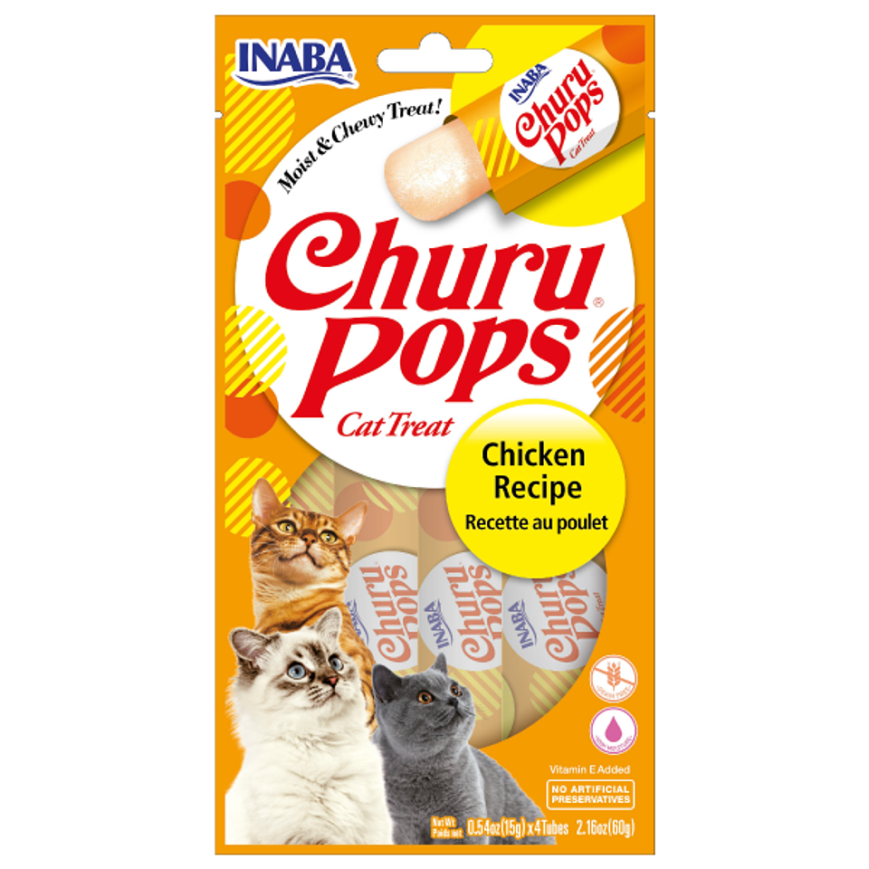 CHURU POPS SABOR POLLO 60 GRS. 1