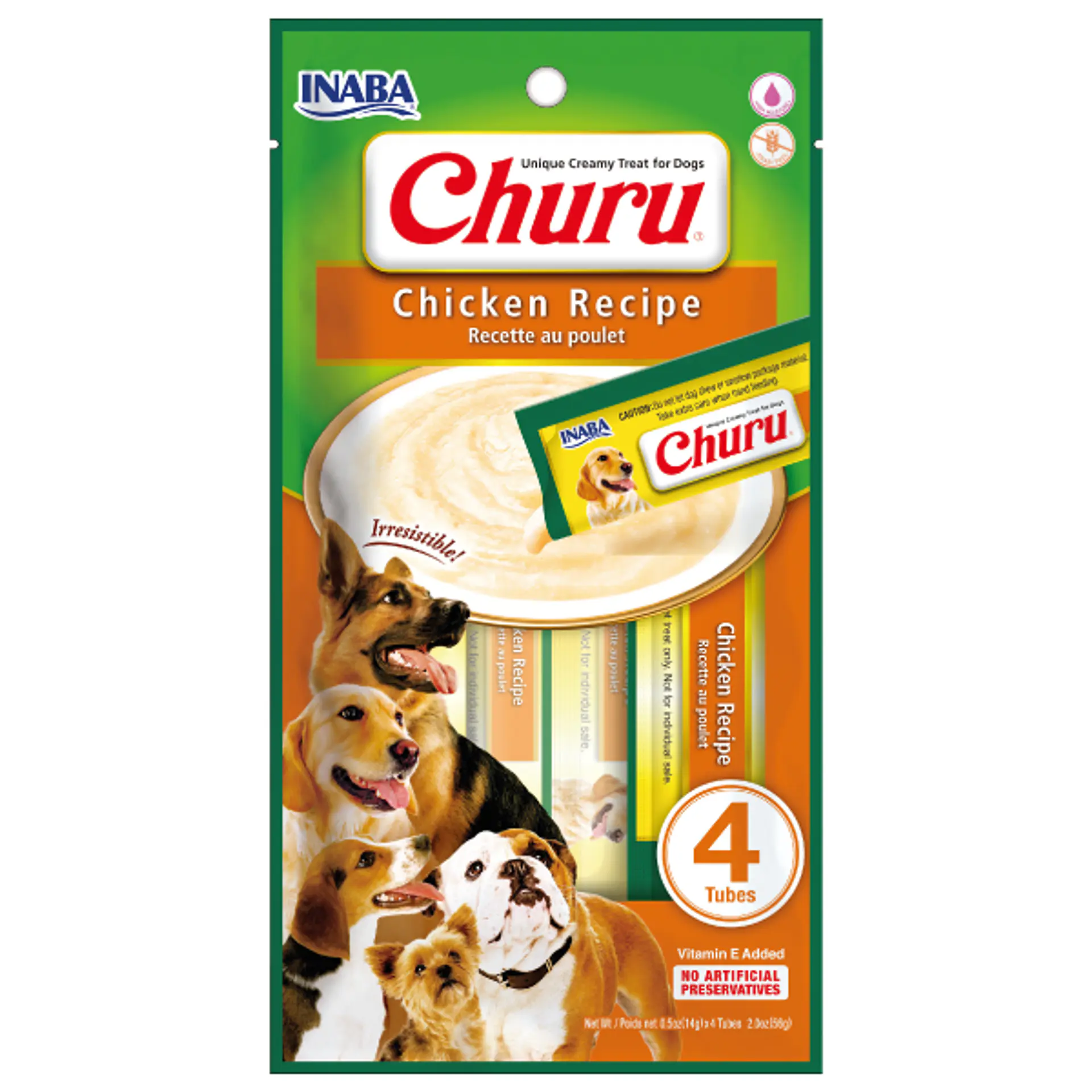 CHURU PERRO SABOR POLLO 56 GRS. 1