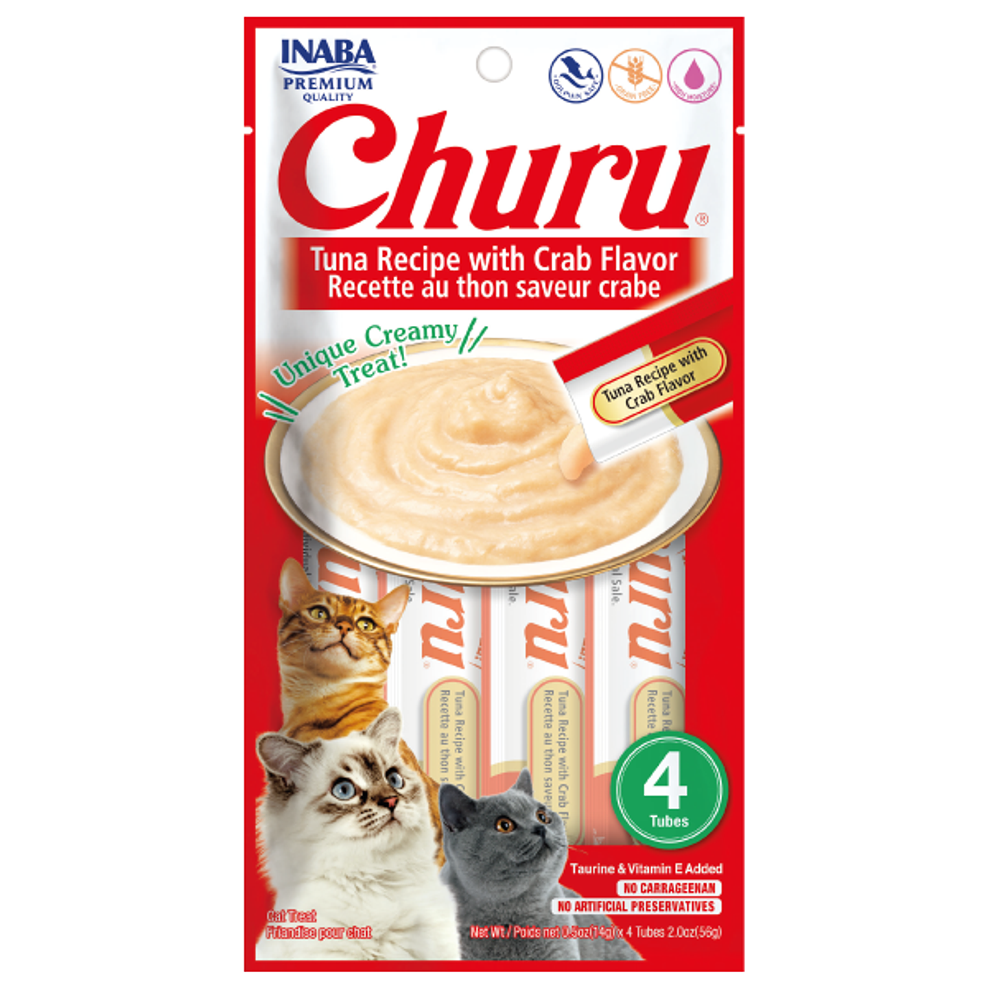 CHURU GATOS SABOR ATÚN CON CANGREJO 56 GRS. 1