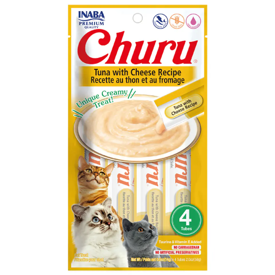 CHURU GATOS SABOR ATÚN CON QUESO 56 GRS. 1