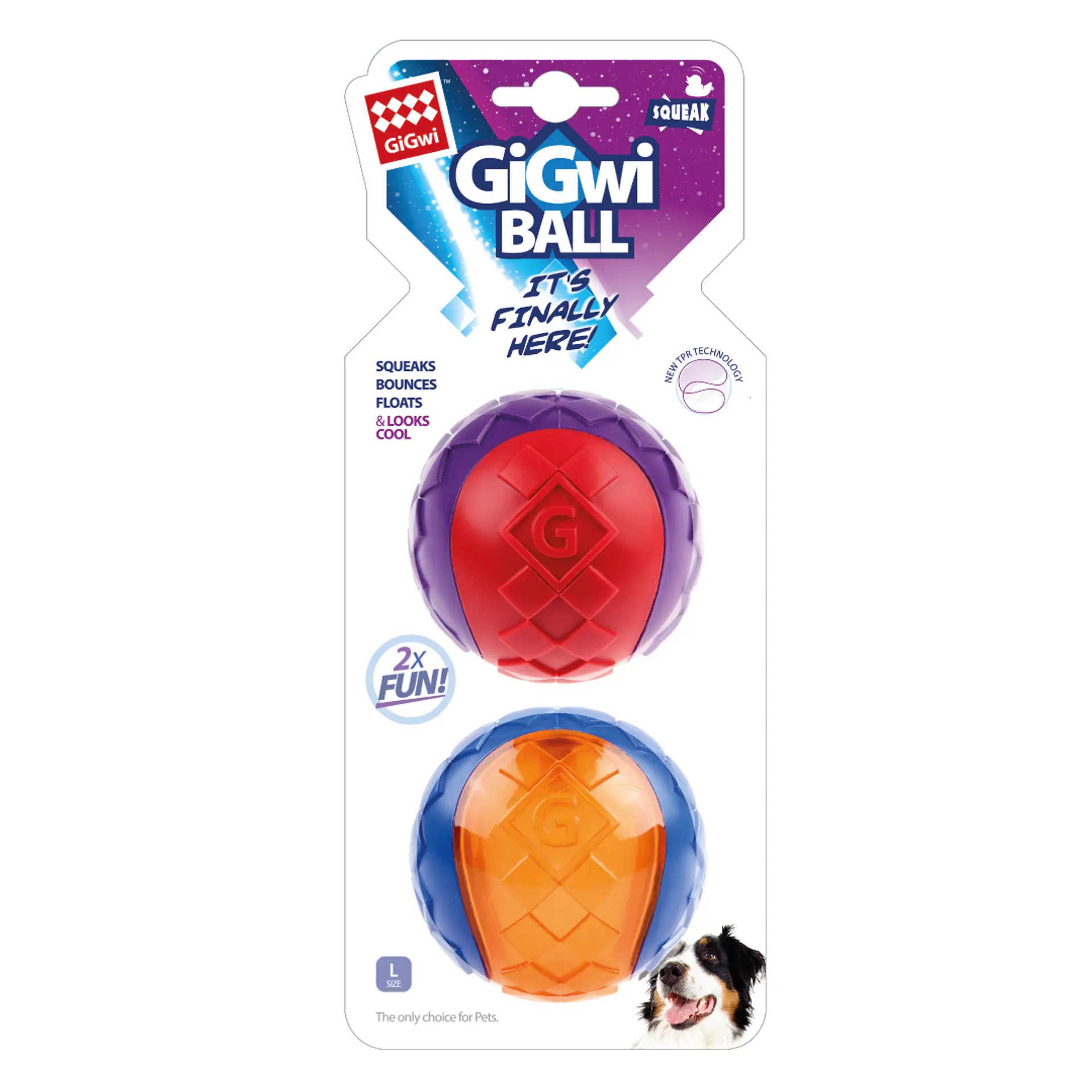 GIGWI ORIGINAL BALL L PACK 1