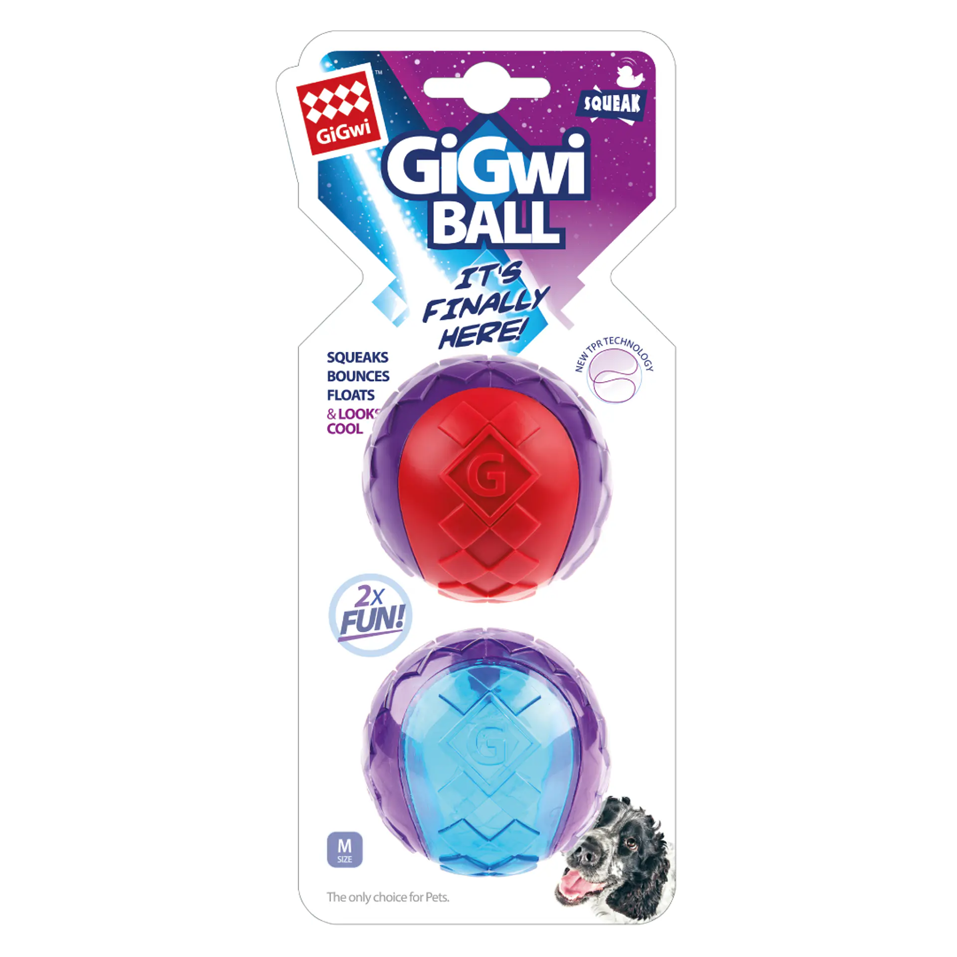 GIGWI ORIGINAL BALL M PACK 1