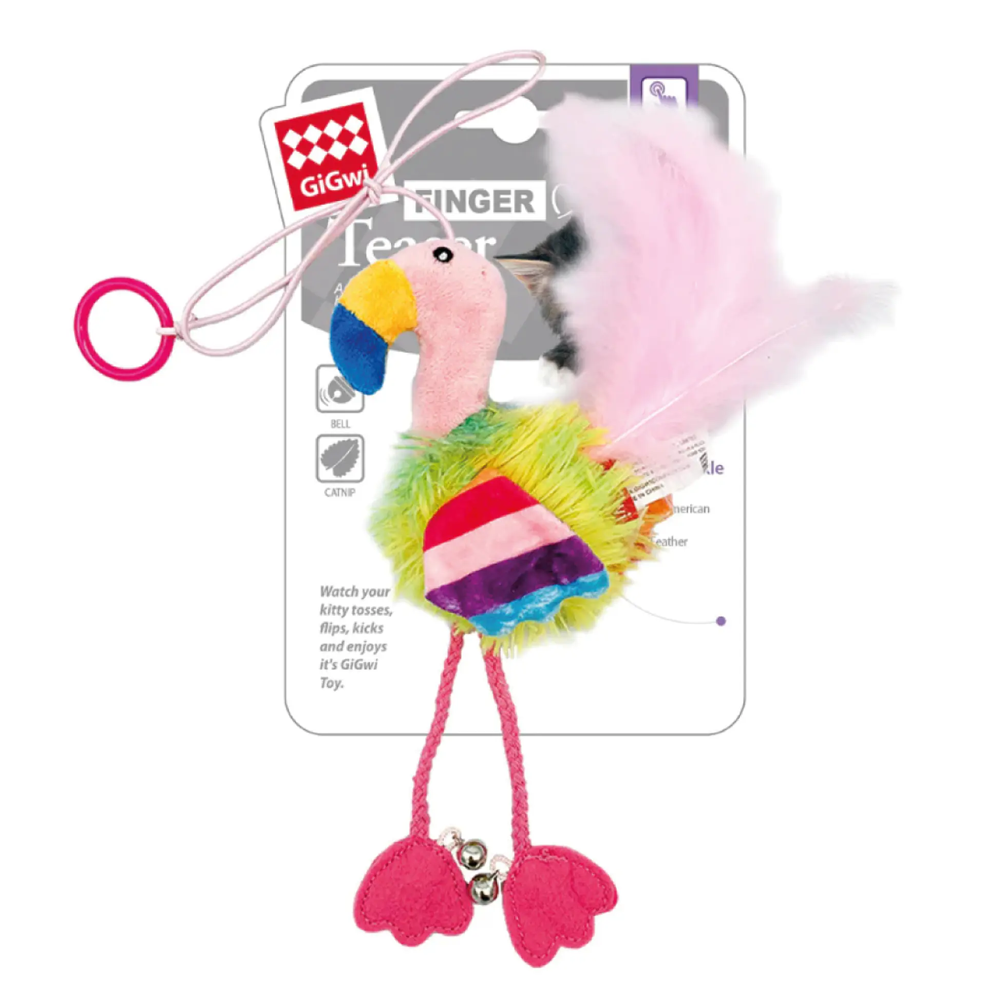 GIGWI FINGER TEASER FLAMENGO 1