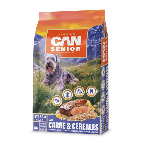 CAN SENIOR CARNE & CEREALES 18 K.