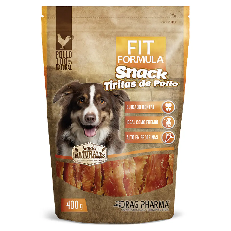 FIT FORMULA SNACK TIRITAS DE POLLO 400 GRS. 1