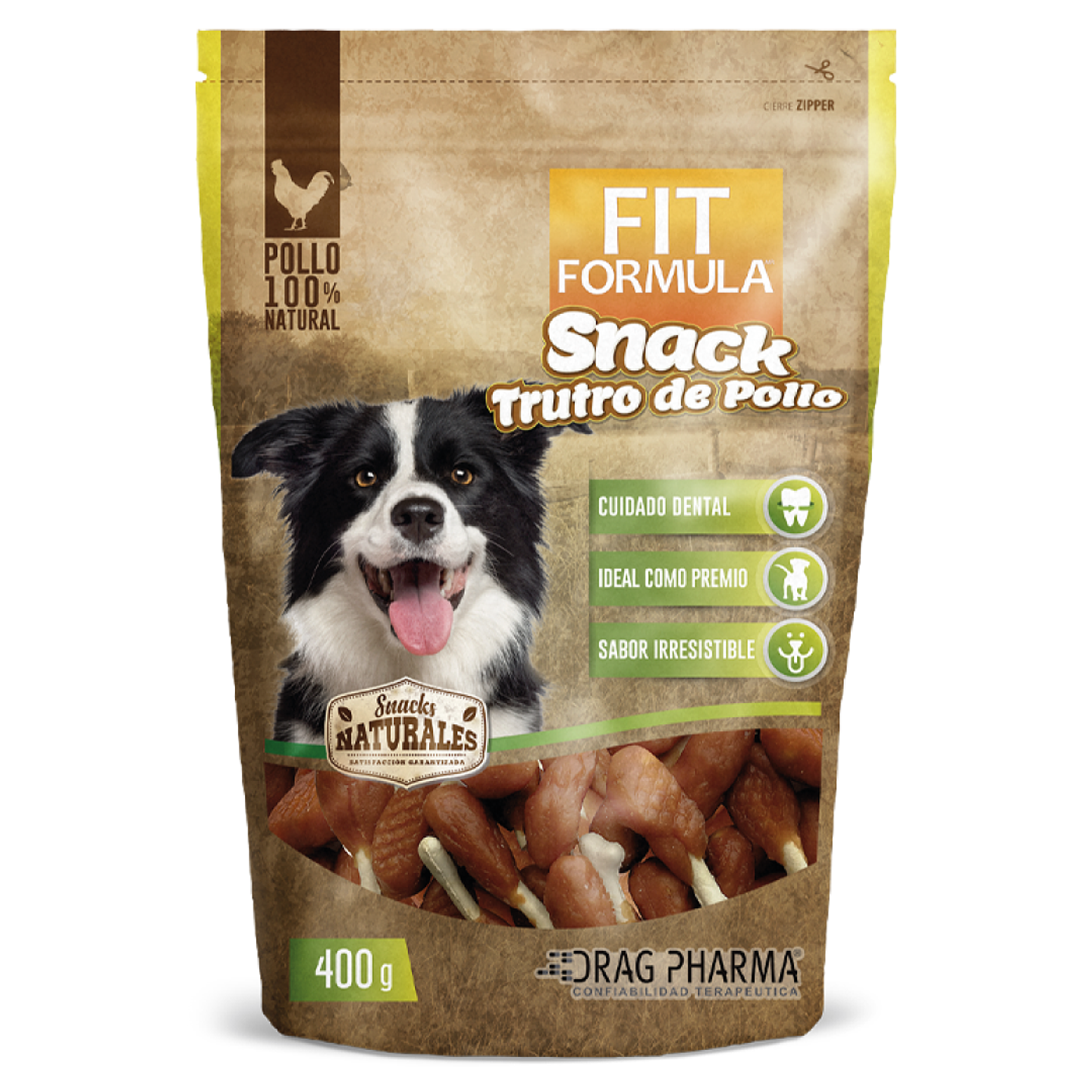 FIT FORMULA SNACK TRUTRO DE POLLO 400 GRS. 1