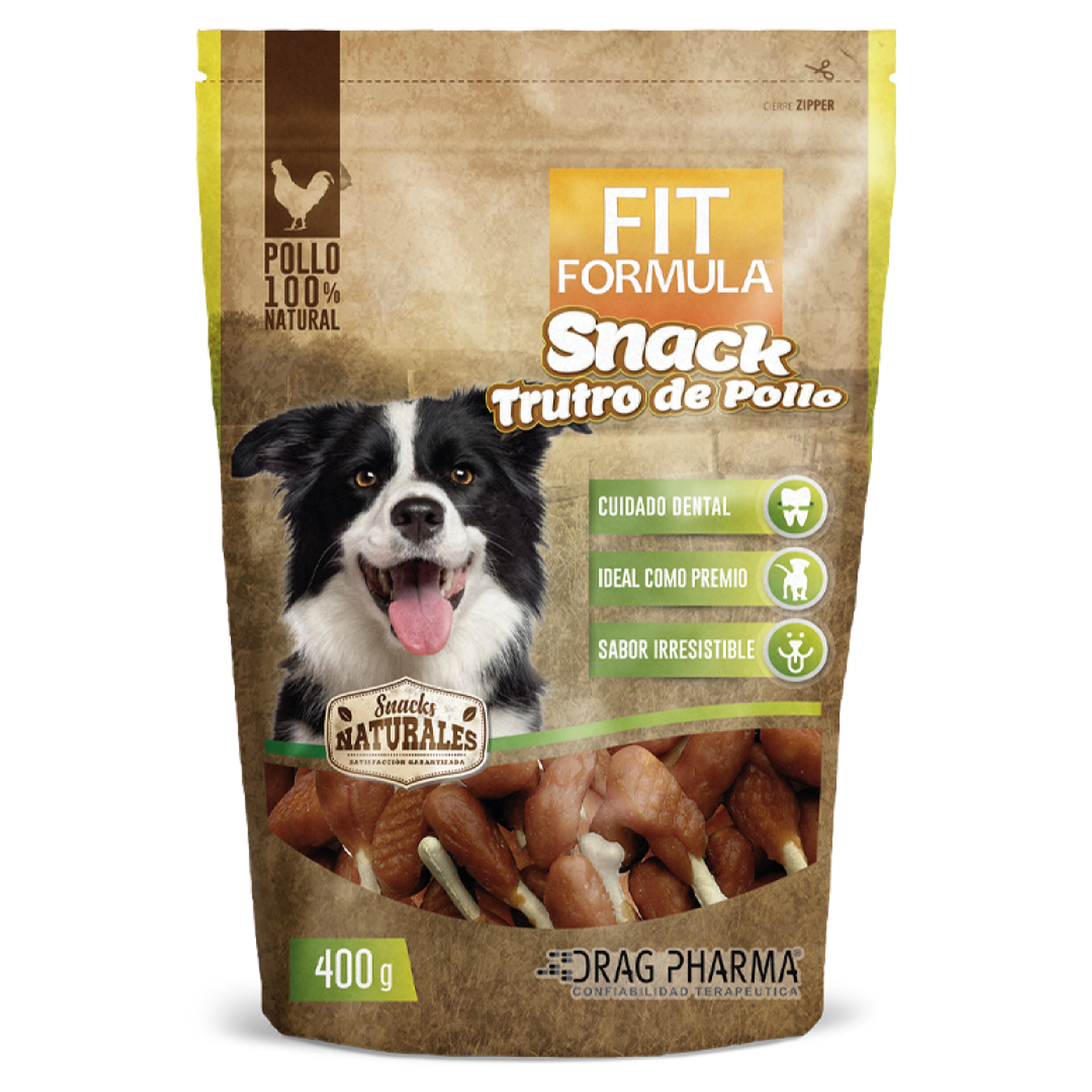FIT FORMULA SNACK TRUTRO DE POLLO 400 GRS. 1