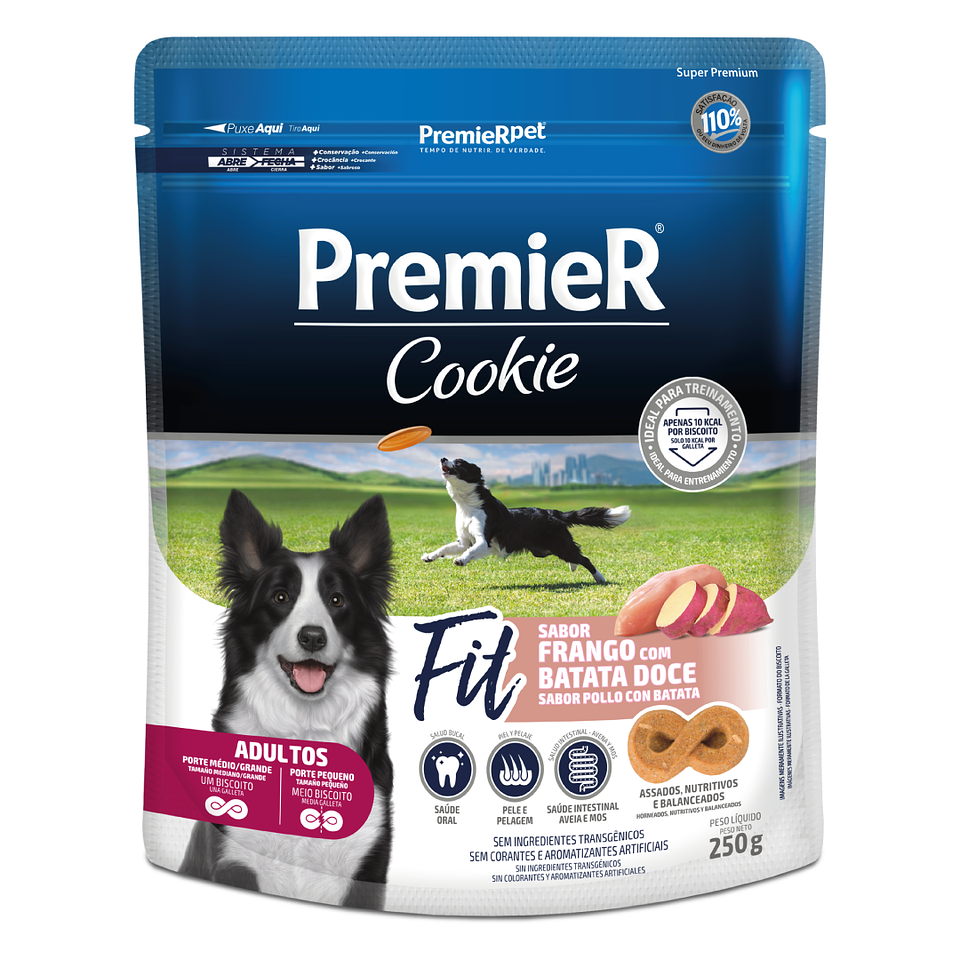 PREMIER COOKIE FIT POLLO CON BATATA 250 GRS. 1