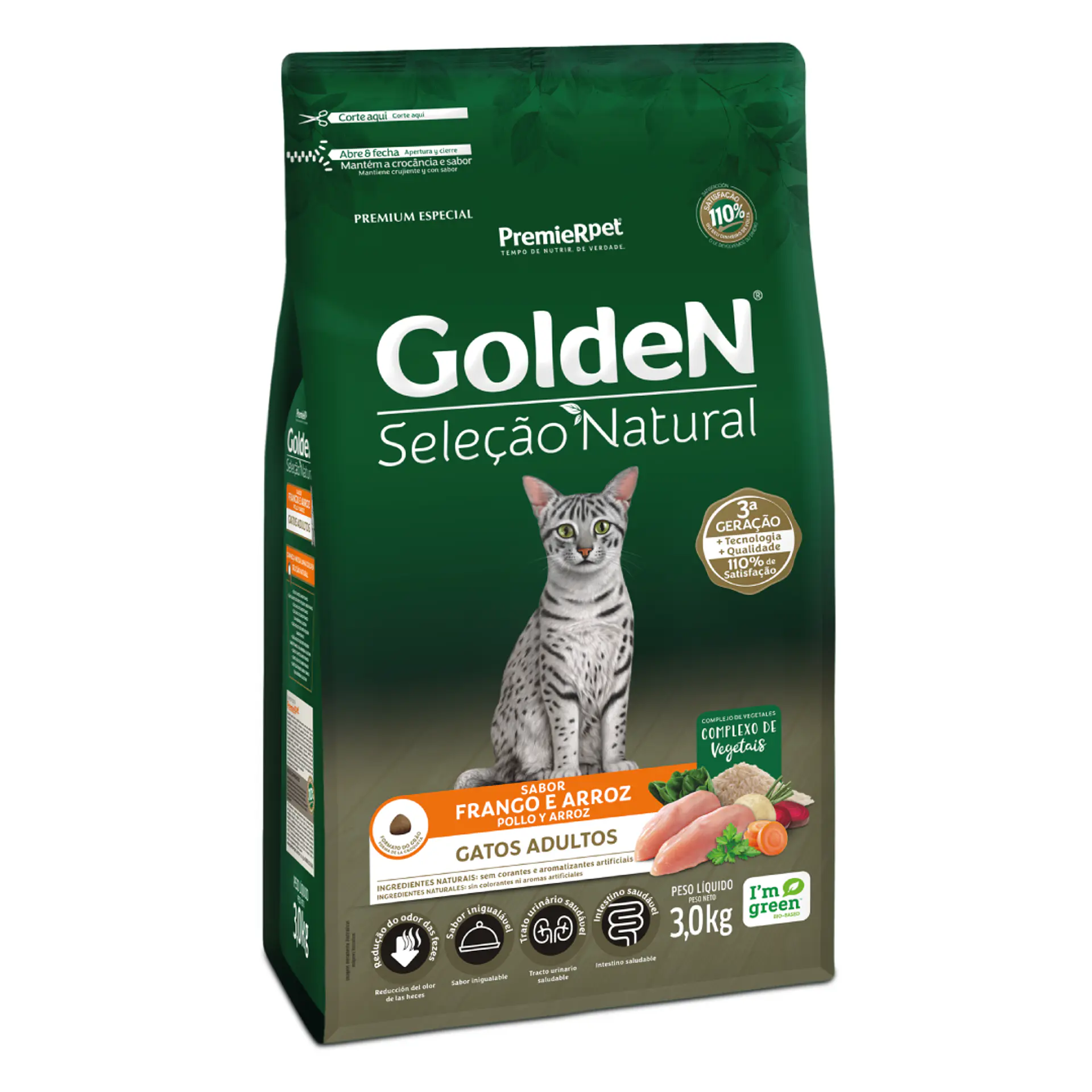 GOLDEN SELECCIÓN NATURAL GATOS ADULTOS 3 K. 1