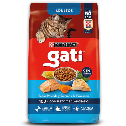 GATI ADULTOS PESCADO Y SALMÓN A LA PRIMAVERA 15 K.