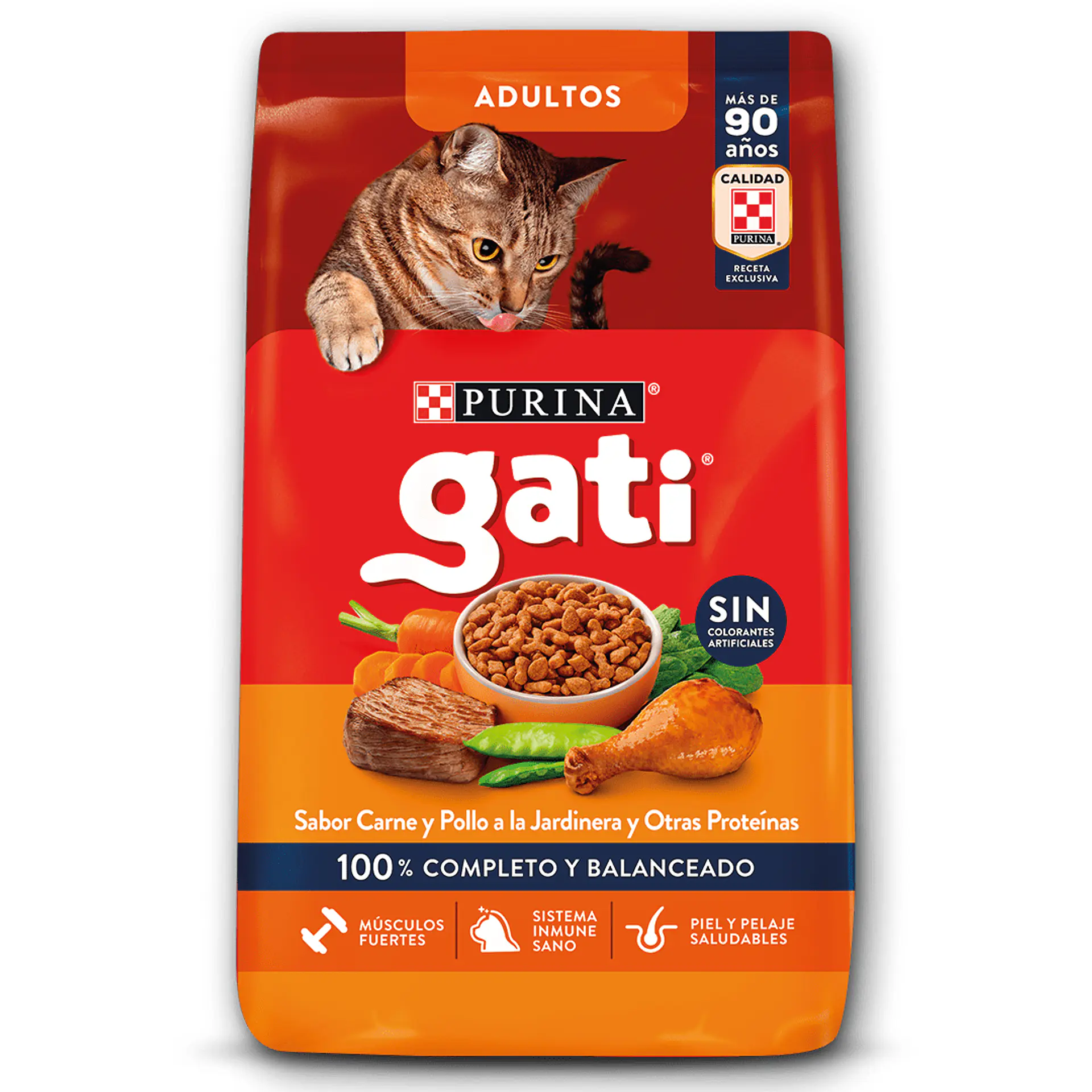 GATI ADULTOS CARNE Y POLLO A LA JARDINERA 15 K. 1