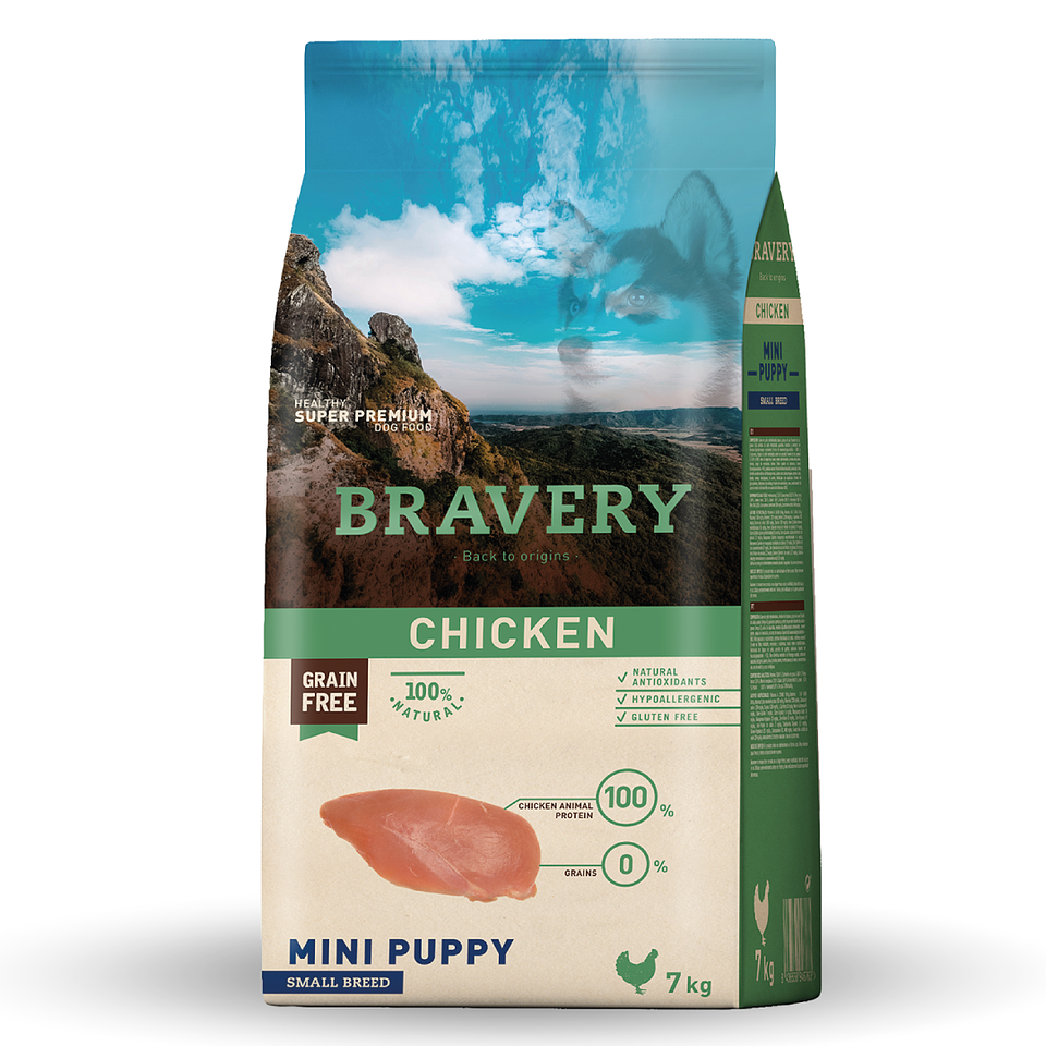 BRAVERY CHICKEN MINI PUPPY SMALL BREEDS 7 K. 1