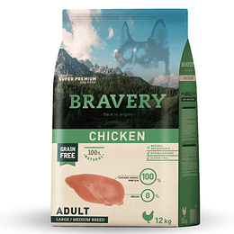 BRAVERY CHICKEN ADULT LARGE/MEDIUM 12 K. 