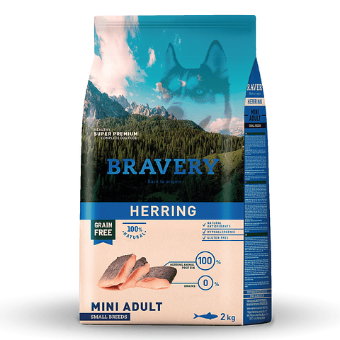 BRAVERY HERRING MINI ADULT SMALL BREEDS 2 K. 