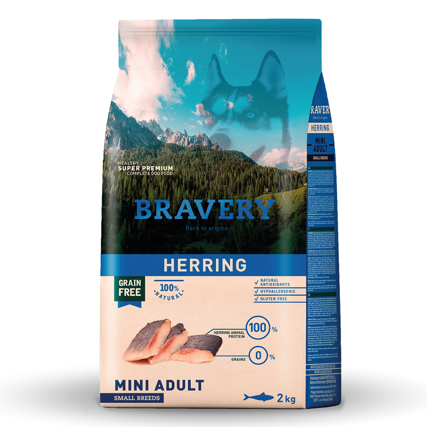 BRAVERY HERRING MINI ADULT SMALL BREEDS 2 K.  1