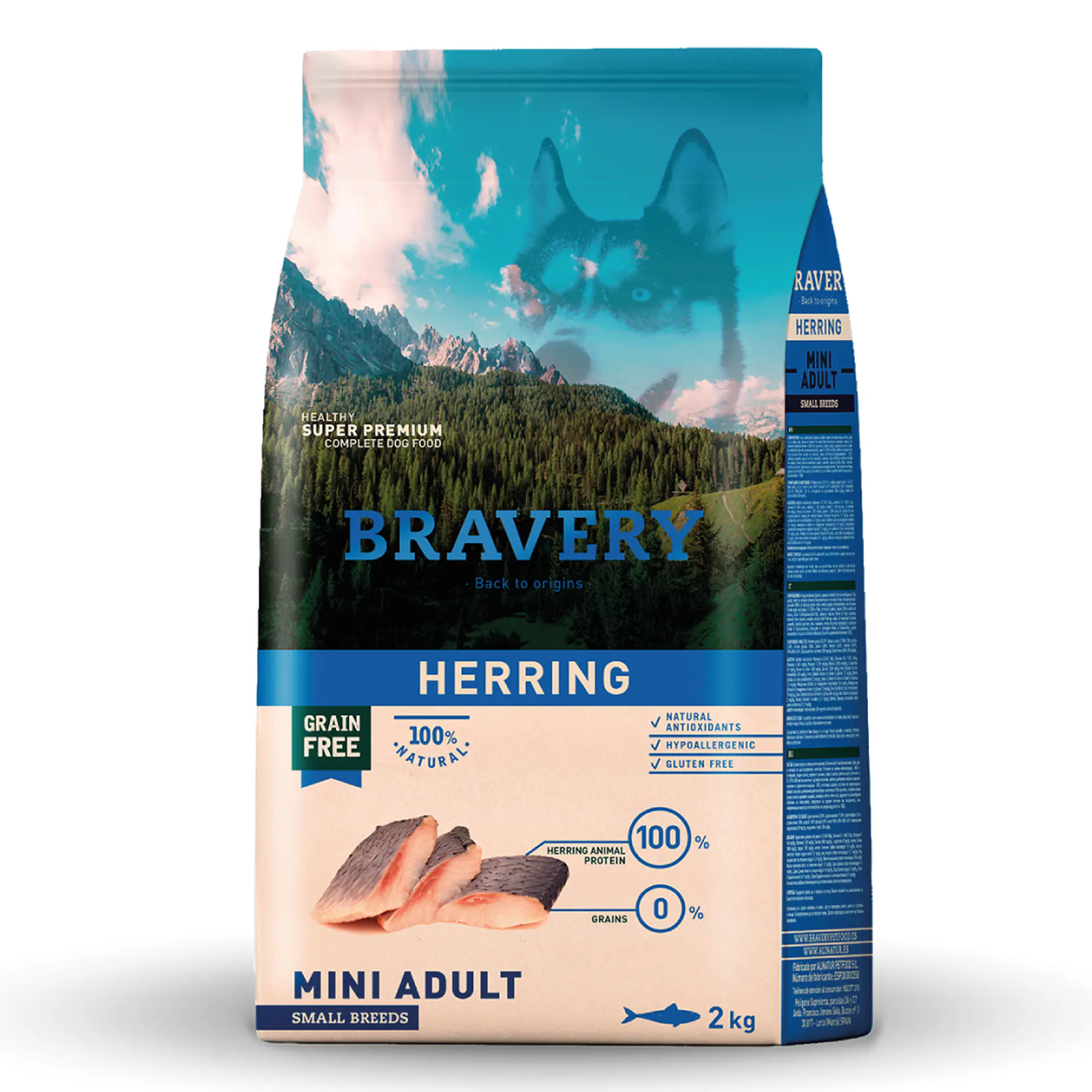 BRAVERY HERRING MINI ADULT SMALL BREEDS 2 K.  1