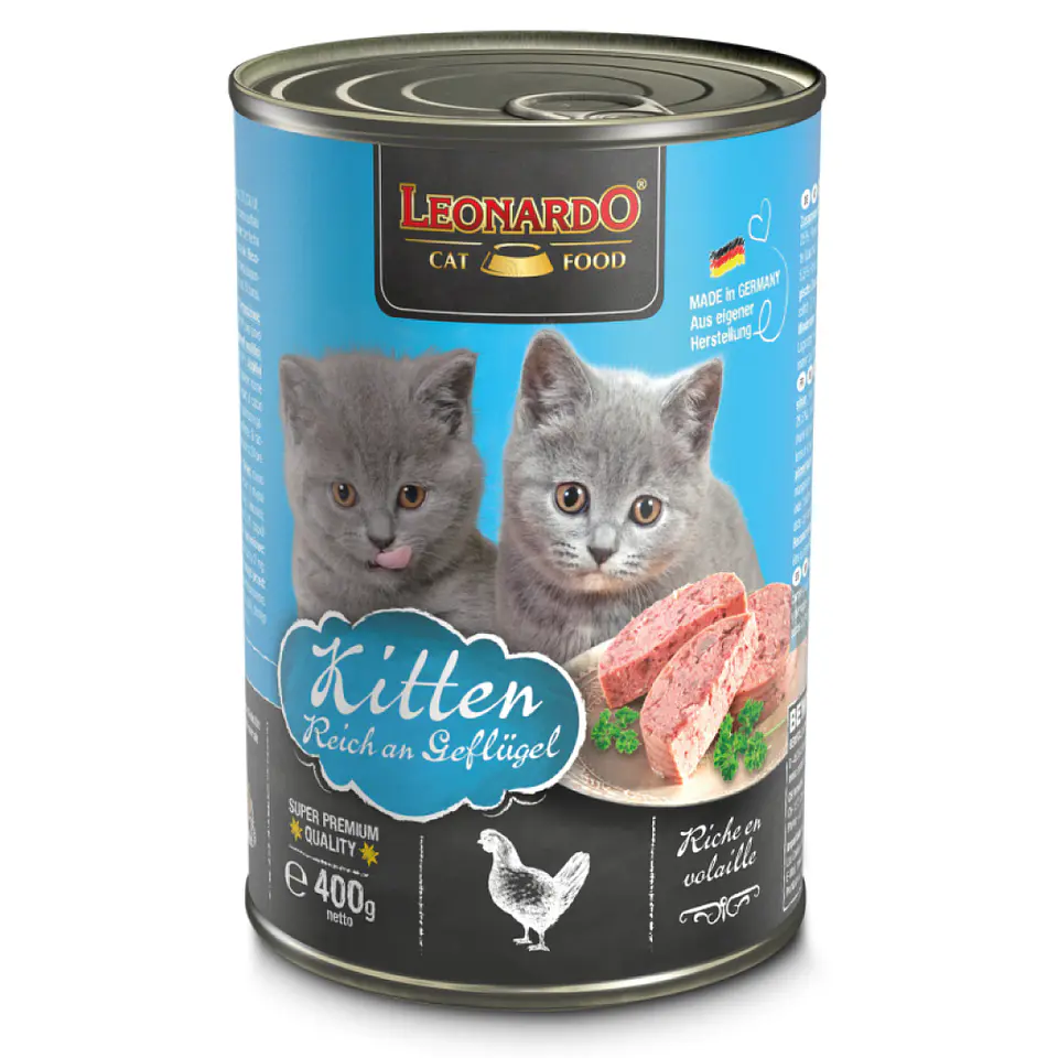 LEONARDO LATA KITTEN 400 GRS. 1