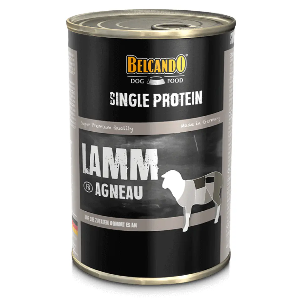BELCANDO LATA SINGLE PROTEIN CORDERO 400 GRS. 1