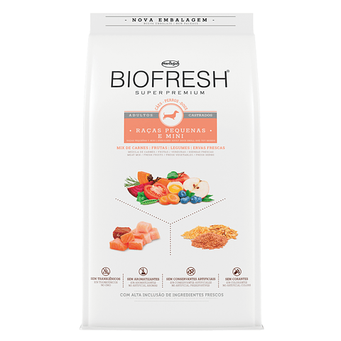BIOFRESH ADULTOS CASTRADOS RAZAS PEQUEÑAS Y MINIS 3 K.