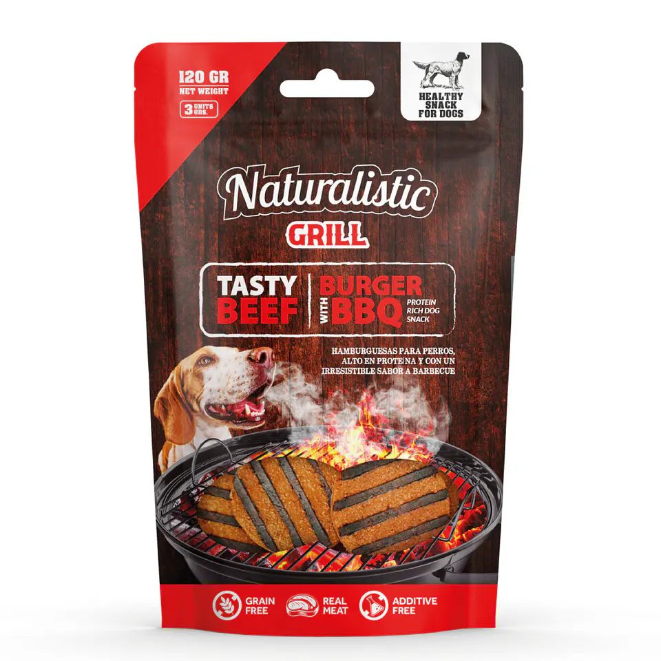 NATURALISTIC TASTY BEEF BURGER 120 GRS.  1