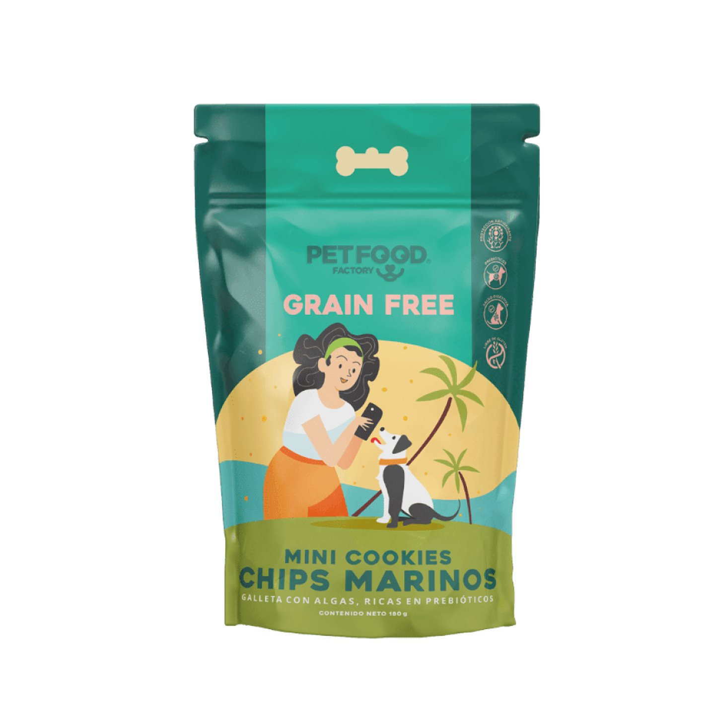 PETFOOD GRAIN FREE CHIPS MARINOS 180 GRS. 1