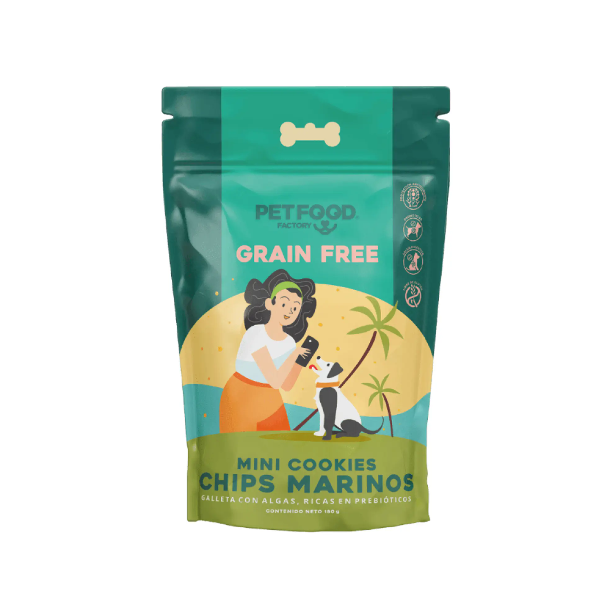 PETFOOD GRAIN FREE CHIPS MARINOS 180 GRS. 1