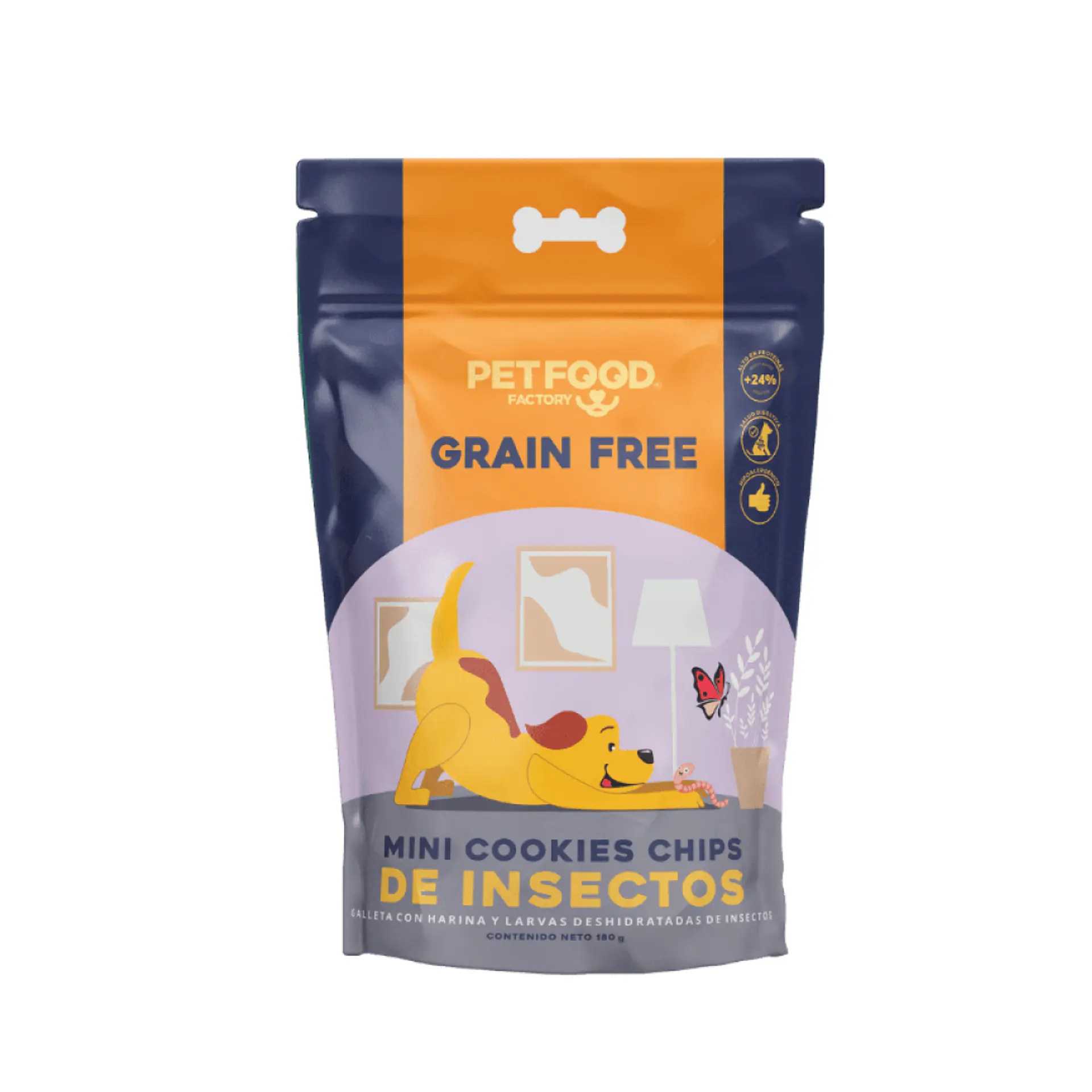 PETFOOD GRAIN FREE GALLETAS INSECTOS 180 GRS. 1