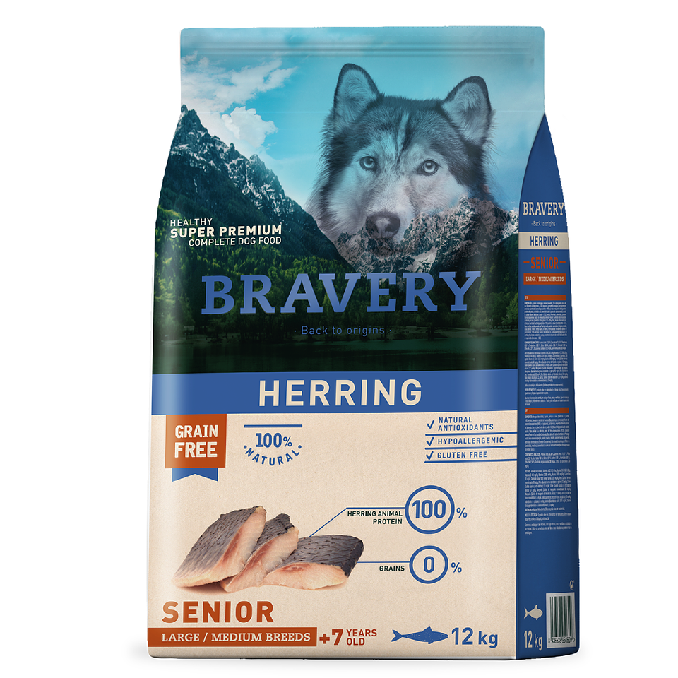 BRAVERY HERRING SENIOR LARGE/MEDIUM BREEDS 12 K.  1