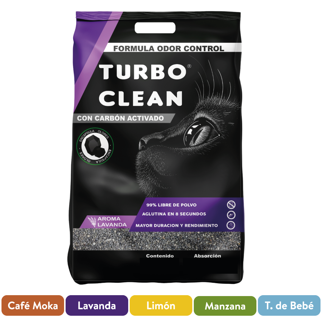 Arena Sanitaria para Gatos Turbo Clean Aglutinante Café Moka ( 10 KG )