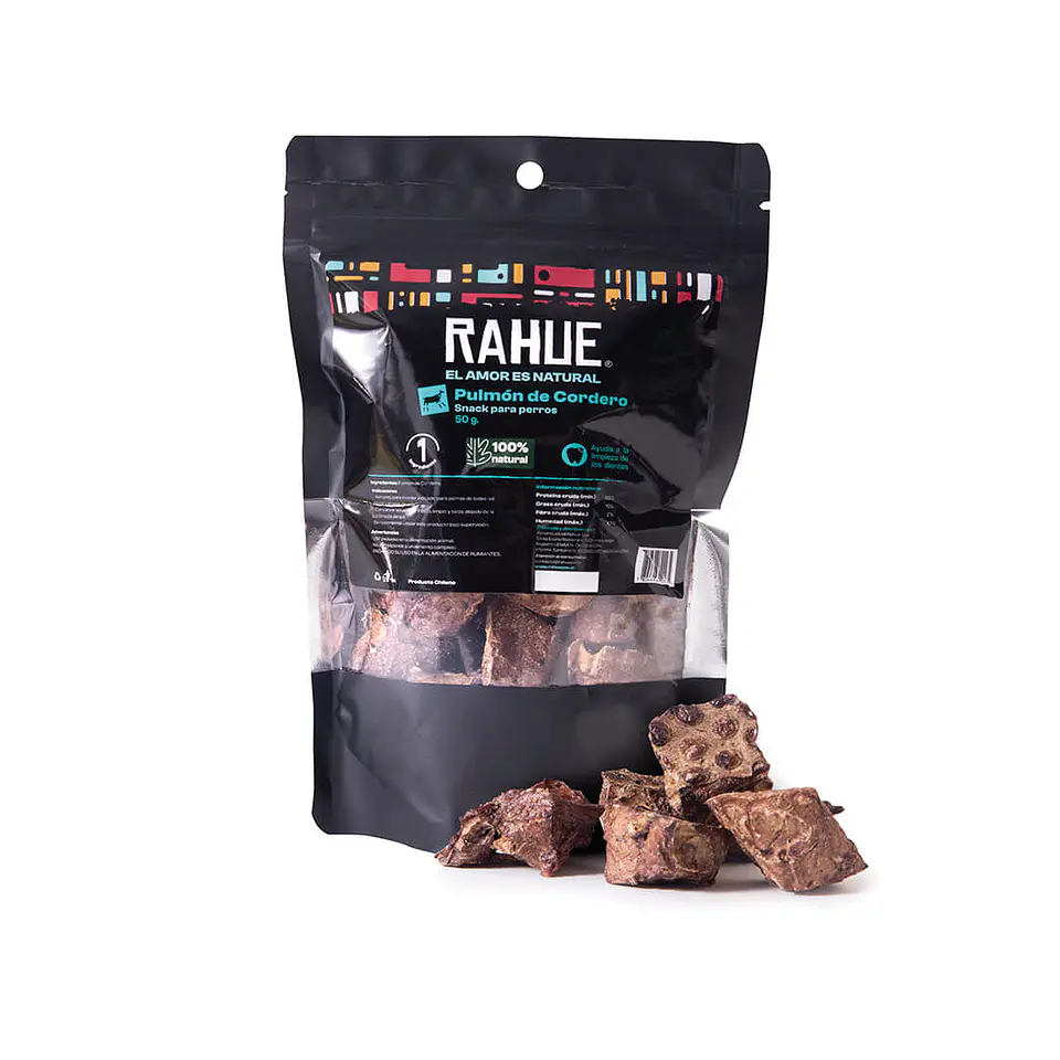 RAHUE PULMÓN DE CORDERO PATAGÓNICO 50 GRS. 1