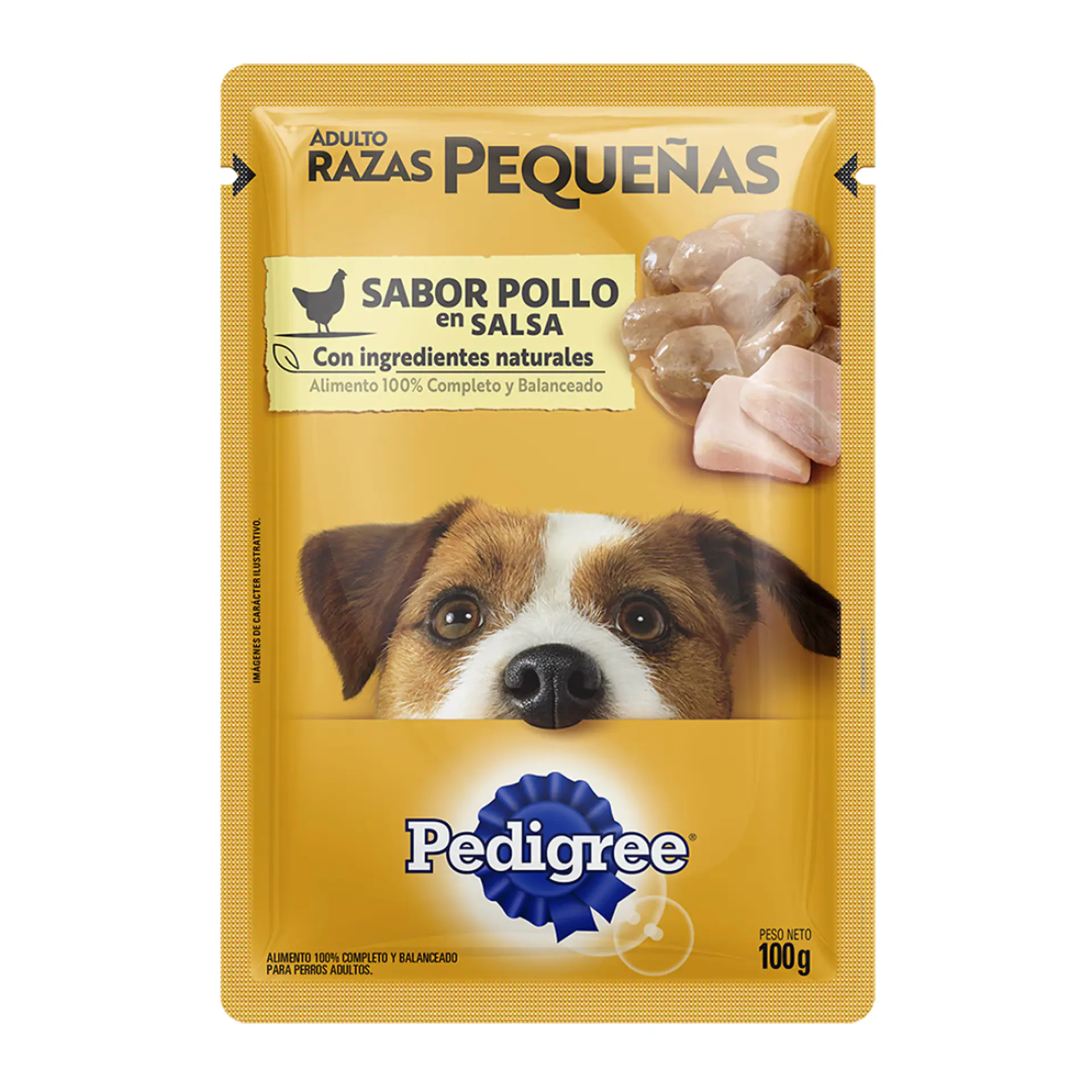 PEDIGREE SACHET POLLO RAZA PEQUEÑA 85 GRS. 1