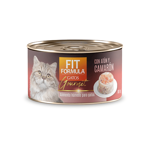 FIT FORMULA GOURMET ATUN Y CAMARON 80 GRS. 