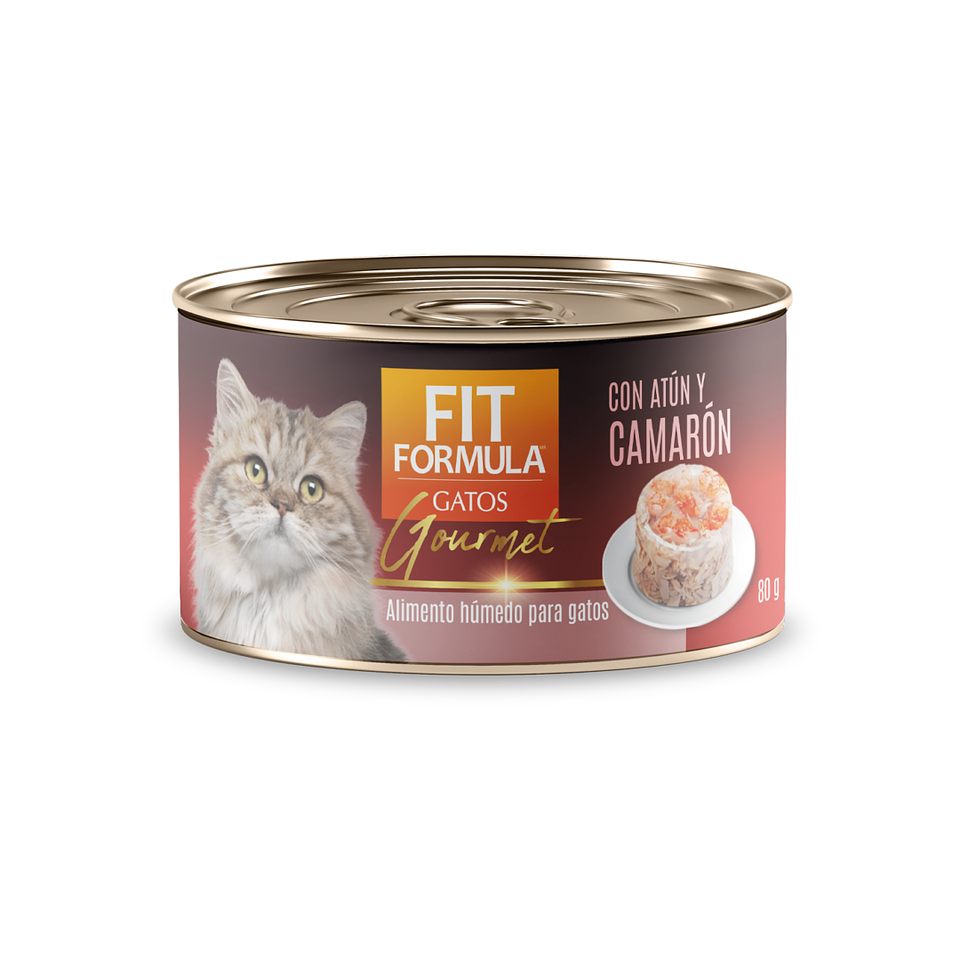 FIT FORMULA GOURMET ATUN Y CAMARON 80 GRS.  1