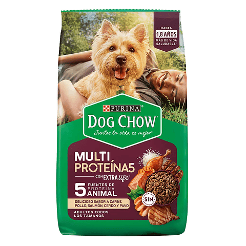 DOG CHOW ADULTO MULTI PROTEÍNA TODOS LOS TAMAÑOS