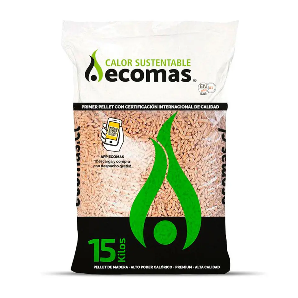 PELLET ESTUFA ECOMAS 15 K. 1