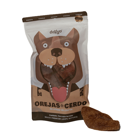 DOGGO OREJAS DE CERDO 4 UN.