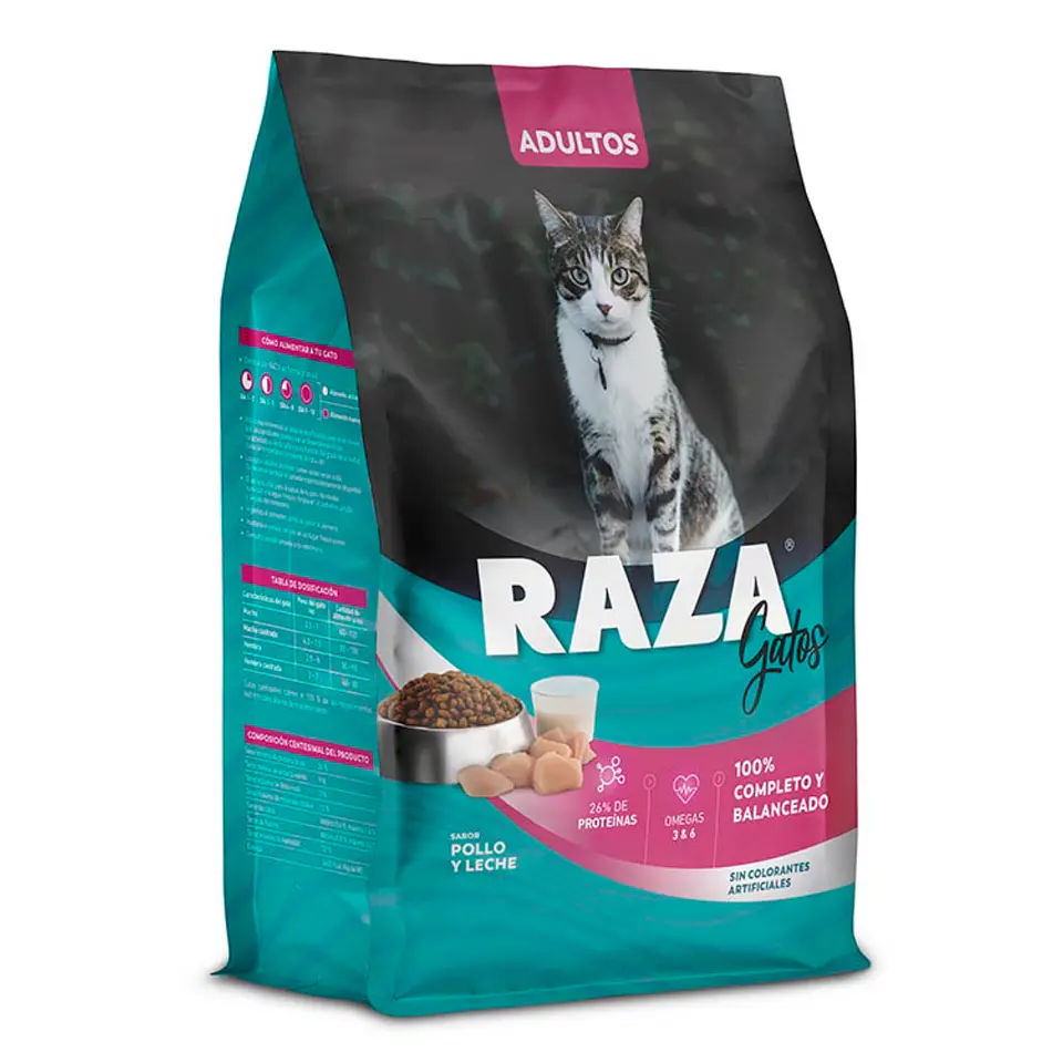 RAZA GATO ADULTO POLLO 10 K.  1
