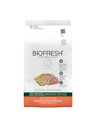 BIOFRESH ADULTO RAZAS PEQUEÑAS Y MINIS LOMO DE CERDO Y PIÑA 3 K.