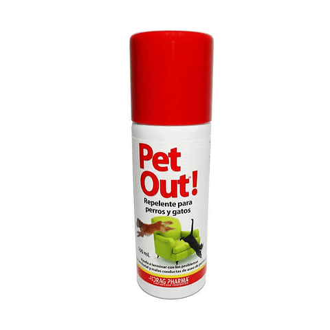 PET OUT REPELENTE 160 ML.