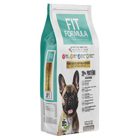 FIT FORMULA ADULTO LIGHT RAZA PEQUEÑA 10 K.