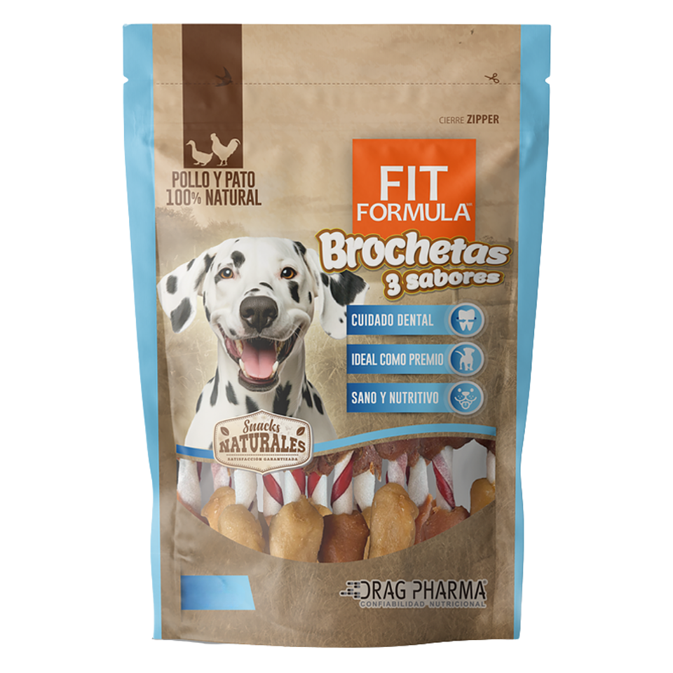 FIT FORMULA SNACK NATURAL BROCHETAS 3 SABORES 1