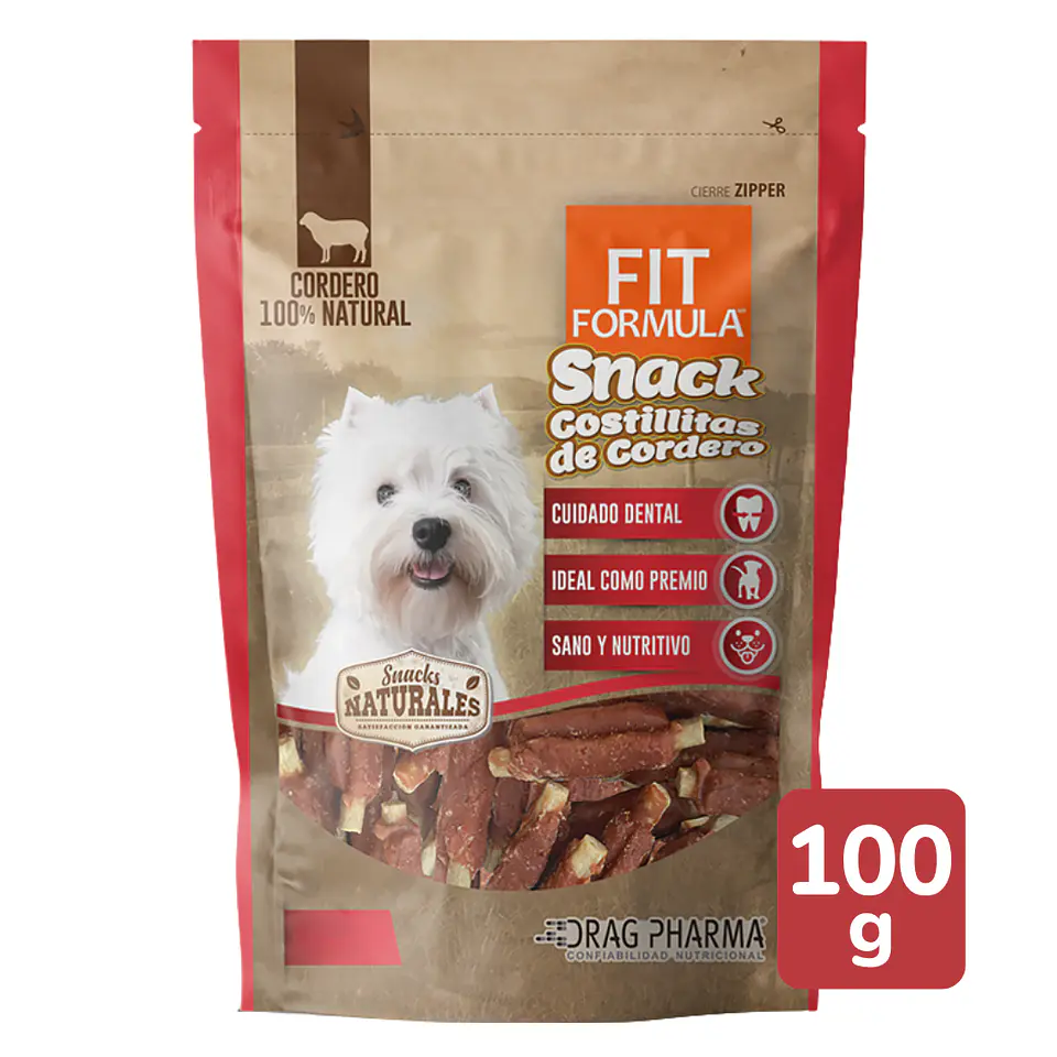 FIT FORMULA SNACK NATURAL COSTILLITAS DE CORDERO 2