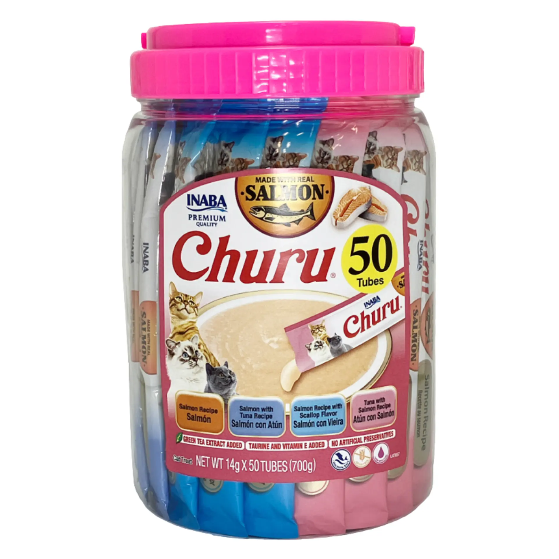 CHURU GATOS SABOR SALMÓN VARIEDADES 50 UN. 1