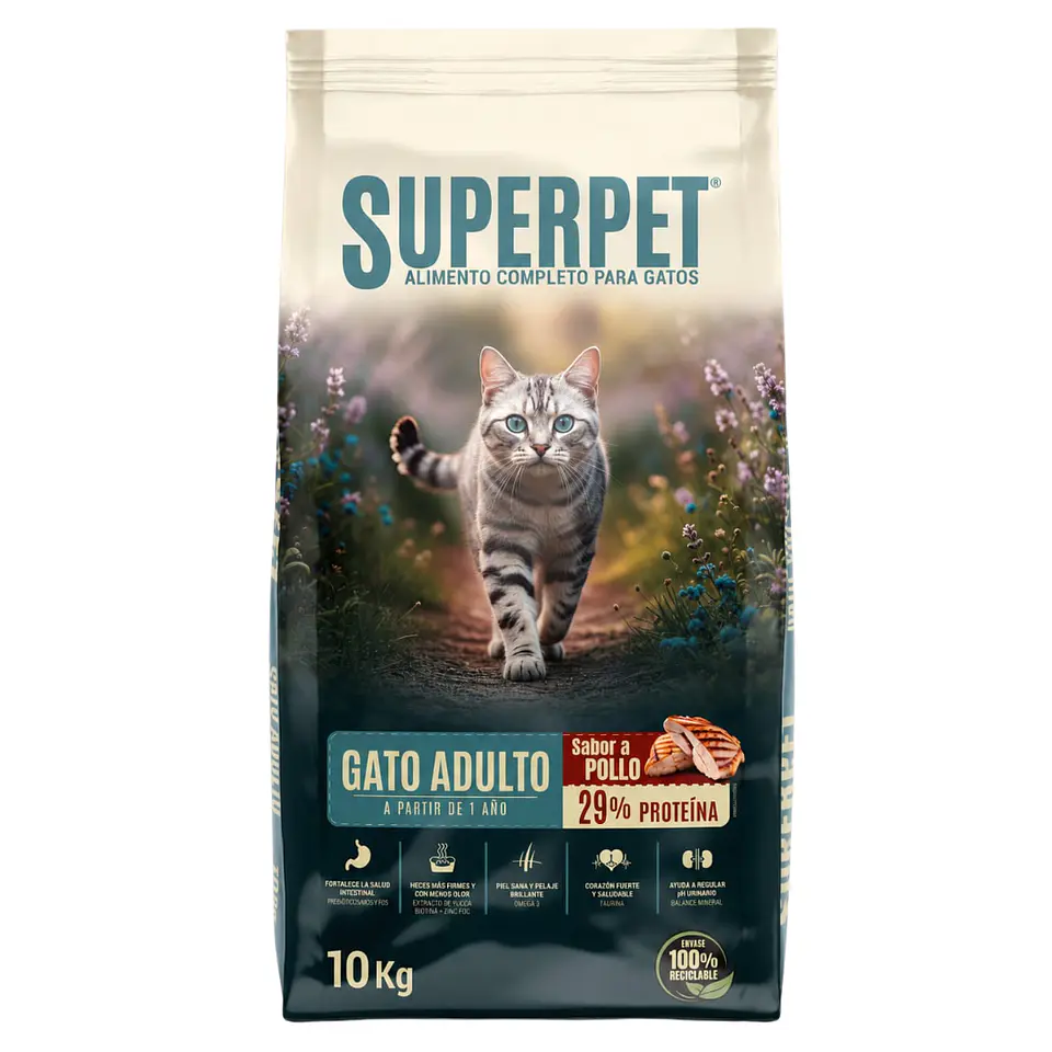 SUPER PET GATO ADULTO 10 K. 1